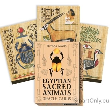 Egyptian Sacred Animals Oracle kortos Lo Scarabeo