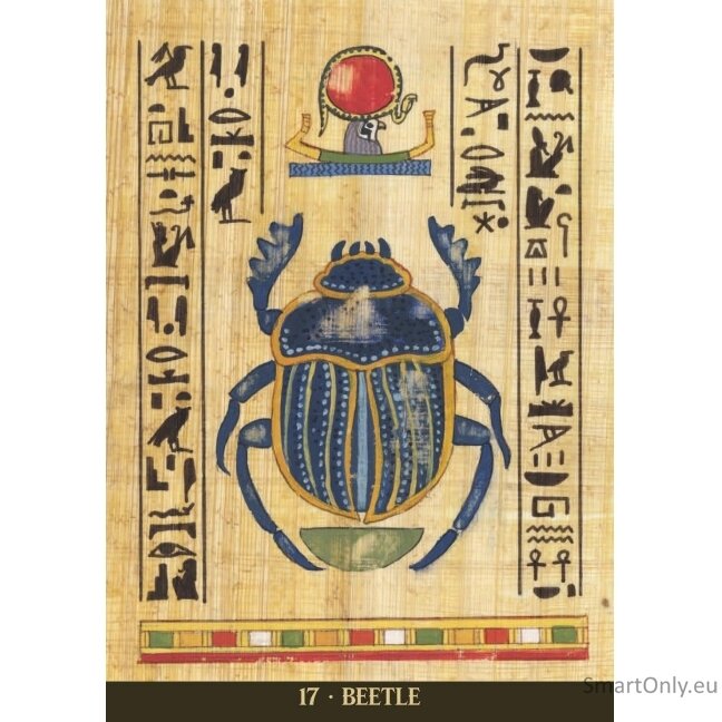Egyptian Sacred Animals Oracle kortos Lo Scarabeo 2