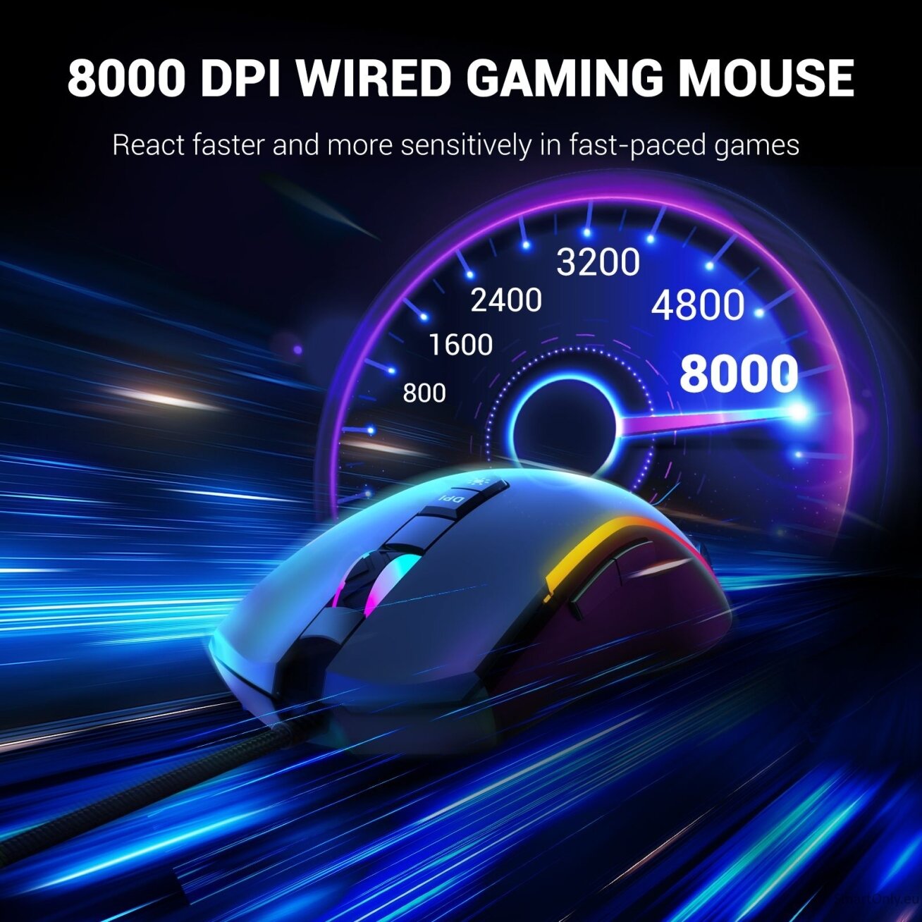 EKSA EM110 Gaming mouse RGB Black 4