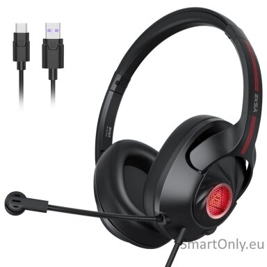 EKSA E3Z Air Joy Plus 7.1 Surround žaidimų ausinės Black EKSA E3Z Air Joy Plus 7.1 Surround žaidimų ausinės Black