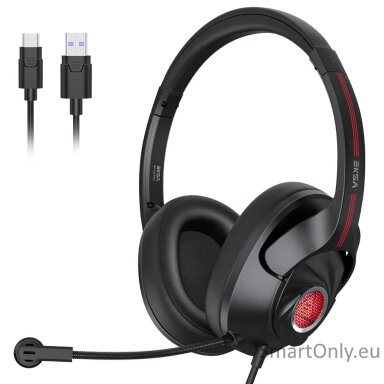 EKSA E3Z Air Joy Plus 7.1 Surround žaidimų ausinės Black EKSA E3Z Air Joy Plus 7.1 Surround žaidimų ausinės Black