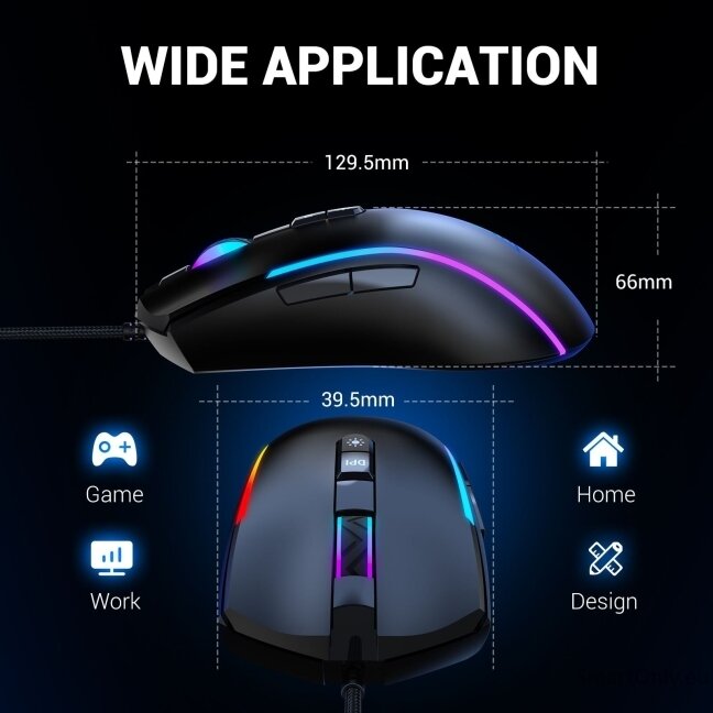 EKSA EM110 Gaming mouse RGB Black 5 EKSA EM110 Gaming mouse RGB Black 5
