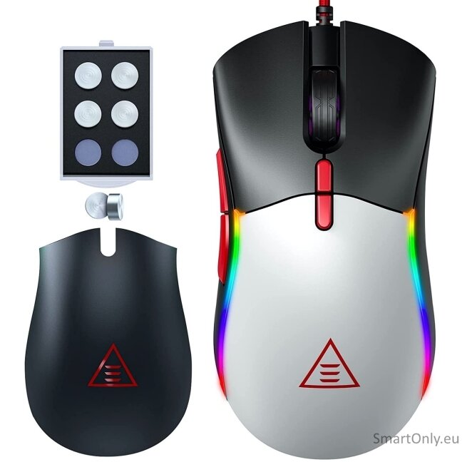 Eksa EM200 Gaming laidinė kompiuterio pelė Black 1 Eksa EM200 Gaming laidinė kompiuterio pelė Black 1