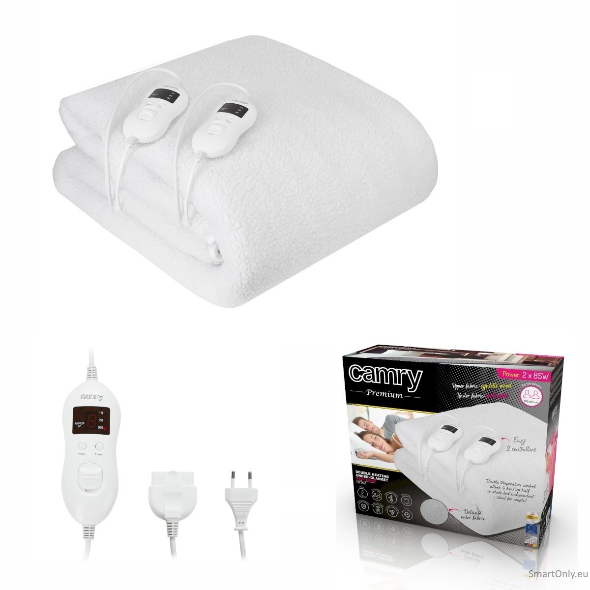 Elektrinė antklodė Camry CR 7421 White 4