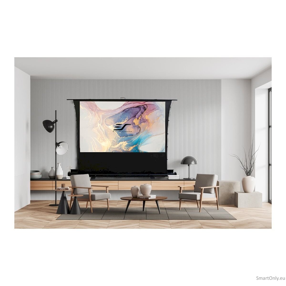 Elite Screens FT92XWH ezCinema Tab Tension Portable Screen, 92", 16:9, Black Elite Screens 11 Elite Screens FT92XWH ezCinema Tab Tension Portable Screen, 92", 16:9, Black Elite Screens 11