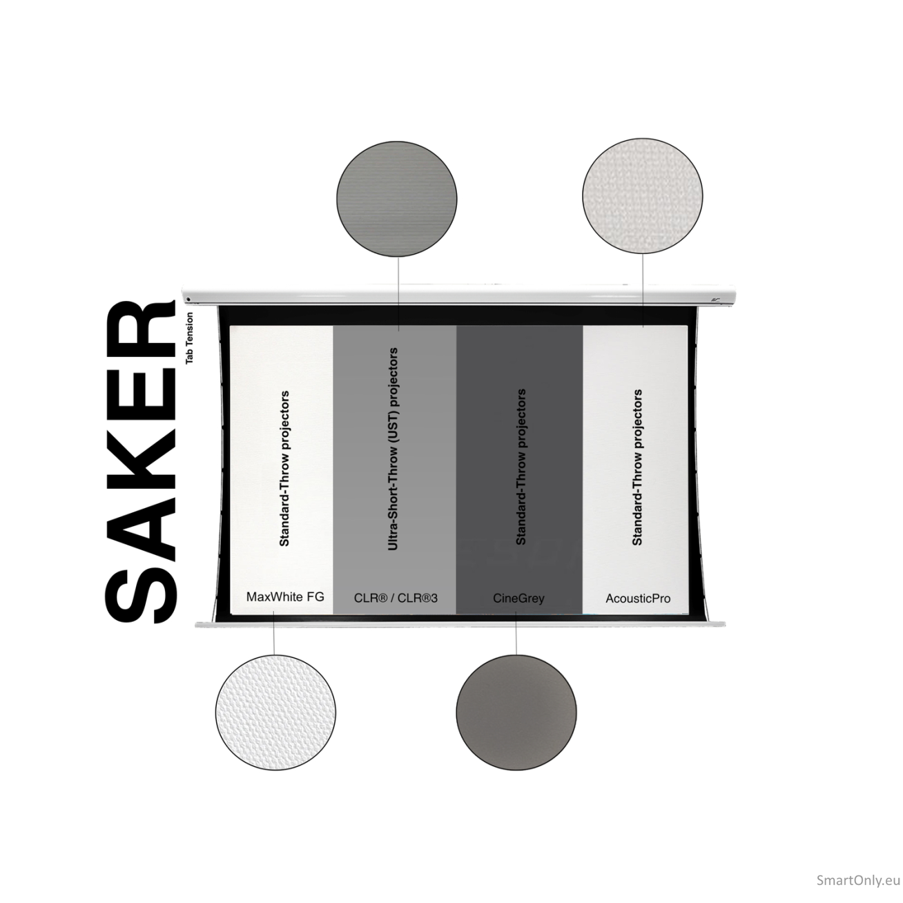 Elite Screens Electric Projection Screen, White | SKT150XHW2 | Diagonal 150 " | 16:9 3 Elite Screens Electric Projection Screen, White | SKT150XHW2 | Diagonal 150 " | 16:9 3