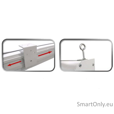 Elite Screens Electric Projection Screen, White | SKT150XHW2 | Diagonal 150 " | 16:9