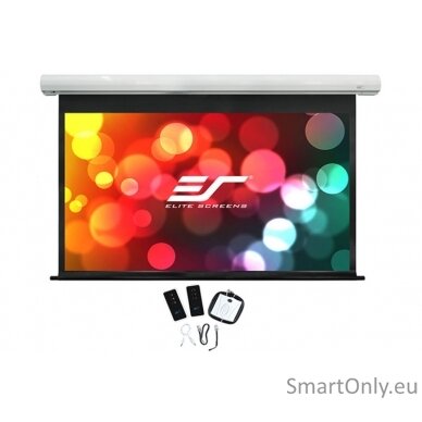 Elite Screens Saker Series SK110XHW-E12 Diagonal 110 ", 16:10, Viewable screen width (W) 244 cm, White 1