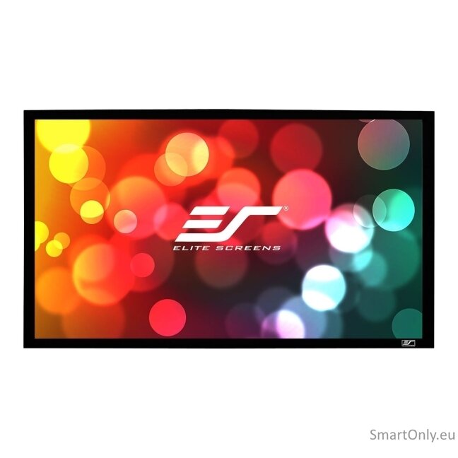Elite Screens | SableFrame Series | ER100WH1 | Diagonal 100 " | 16:9 | Viewable screen width (W) 221 cm | Black 4 Elite Screens | SableFrame Series | ER100WH1 | Diagonal 100 " | 16:9 | Viewable screen width (W) 221 cm | Black 4