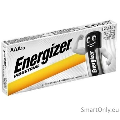 Energizer Industrial AAA Alkaline LR03 batteries 10 pcs Energizer Industrial AAA Alkaline LR03 batteries 10 pcs