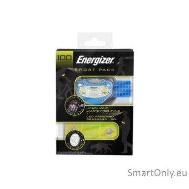 Energizer Sport pack rankos raištis ir prožektorius ant galvos Energizer Sport pack rankos raištis ir prožektorius ant galvos