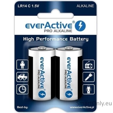 EverActive LR14 C Alkaline Pro batteries 2 pcs