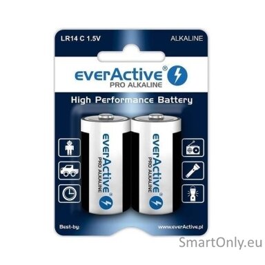 EverActive LR14 C Alkaline Pro batteries 2 pcs