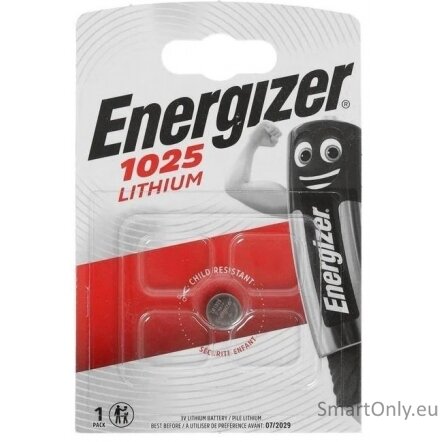 Energizer CR1025 ličio baterija, 1 vnt. Energizer CR1025 ličio baterija, 1 vnt.