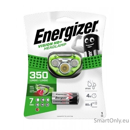 Energizer Vision HD+ Headlamp UPN157244 prožektorius ant galvos Energizer Vision HD+ Headlamp UPN157244 prožektorius ant galvos