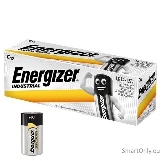 Energizer Industrial C Alkaline LR14 batteries 12pcs Energizer Industrial C Alkaline LR14 batteries 12pcs