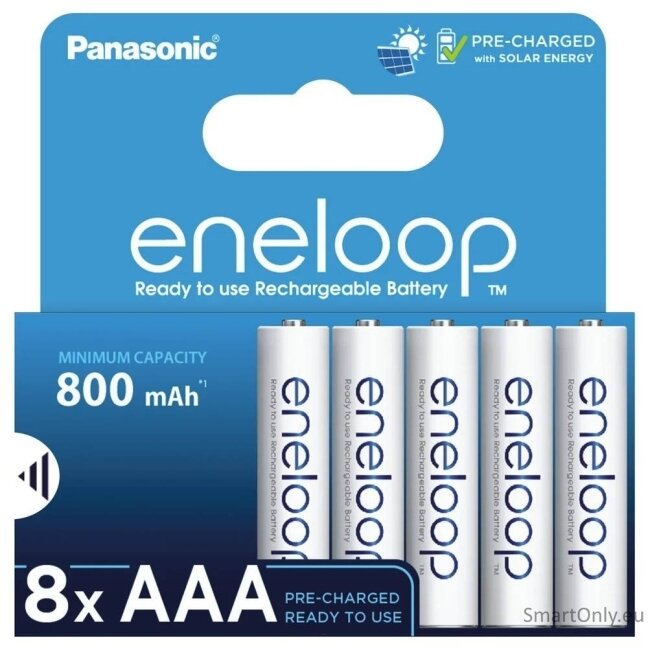 Eneloop AAA 800mAh (BK-4MCDE/8HH) įkraunamos baterijos 8 vnt. Eneloop AAA 800mAh (BK-4MCDE/8HH) įkraunamos baterijos 8 vnt.