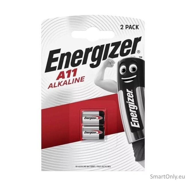 Energizer A11/L1016 6V šarminės baterijos, 2 vnt. Energizer A11/L1016 6V šarminės baterijos, 2 vnt.