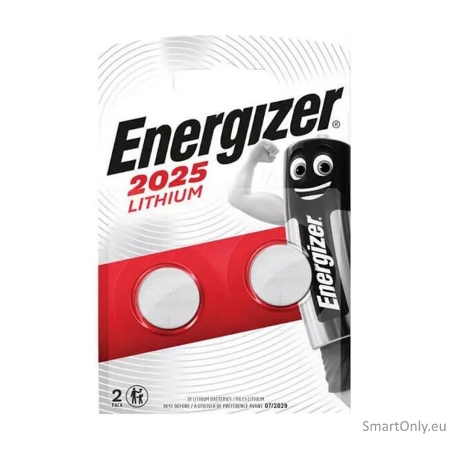 Energizer CR2025 ličio baterija 2 vnt. Energizer CR2025 ličio baterija 2 vnt.