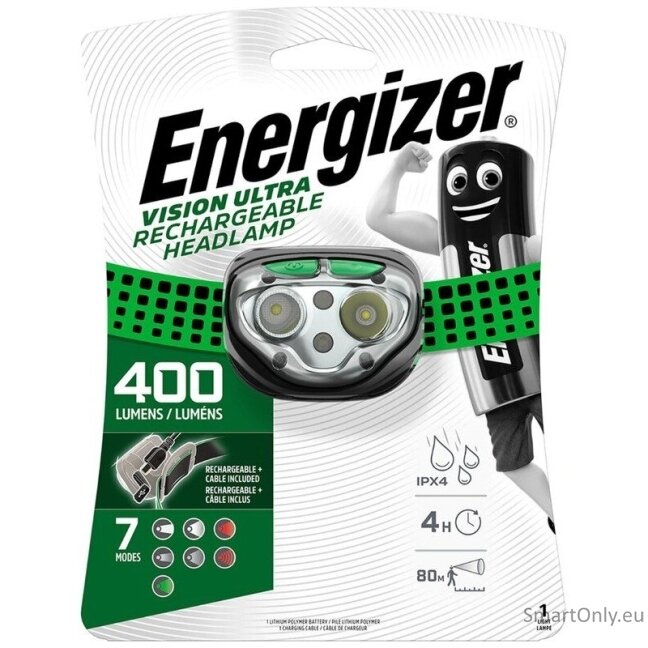 Energizer Vision Ultra Rechargeable UPN-158435 prožektorius ant galvos Energizer Vision Ultra Rechargeable UPN-158435 prožektorius ant galvos