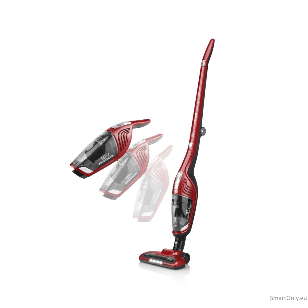 ETA Vacuum Cleaner ETA445390000 Moneto II Cordless operating Handstick 2in1 18 V N/A W Operating time (max) 45 min Red/Black 2 ETA Vacuum Cleaner ETA445390000 Moneto II Cordless operating Handstick 2in1 18 V N/A W Operating time (max) 45 min Red/Black 2