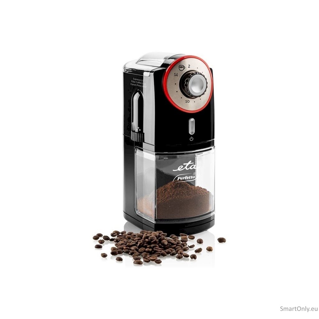 ETA | Grinder | Perfetto ETA006890000 | 100 W | Coffee beans capacity 200 g | Lid safety switch | Number of cups Up to 14 pc(s) | Black 5 ETA | Grinder | Perfetto ETA006890000 | 100 W | Coffee beans capacity 200 g | Lid safety switch | Number of cups Up to 14 pc(s) | Black 5