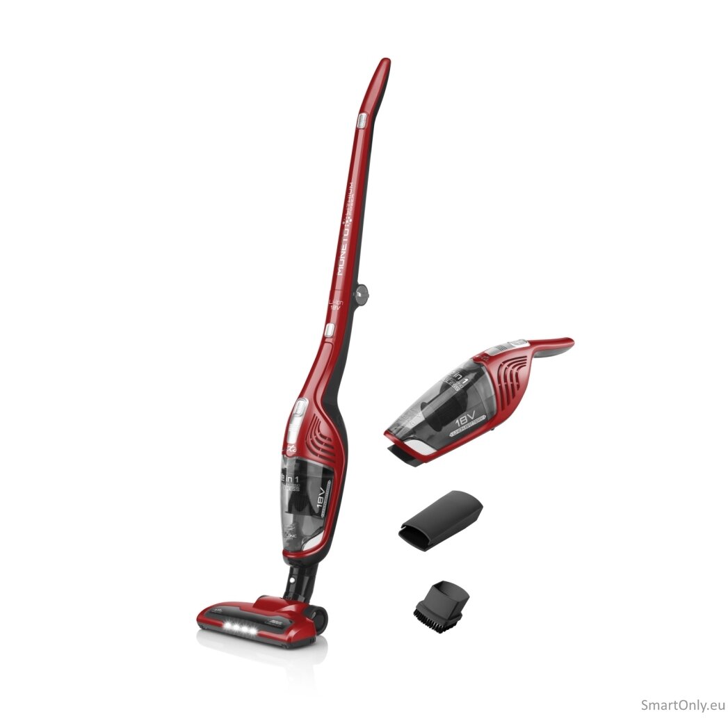 ETA Vacuum Cleaner ETA445390000 Moneto II Cordless operating Handstick 2in1 18 V N/A W Operating time (max) 45 min Red/Black 1 ETA Vacuum Cleaner ETA445390000 Moneto II Cordless operating Handstick 2in1 18 V N/A W Operating time (max) 45 min Red/Black 1