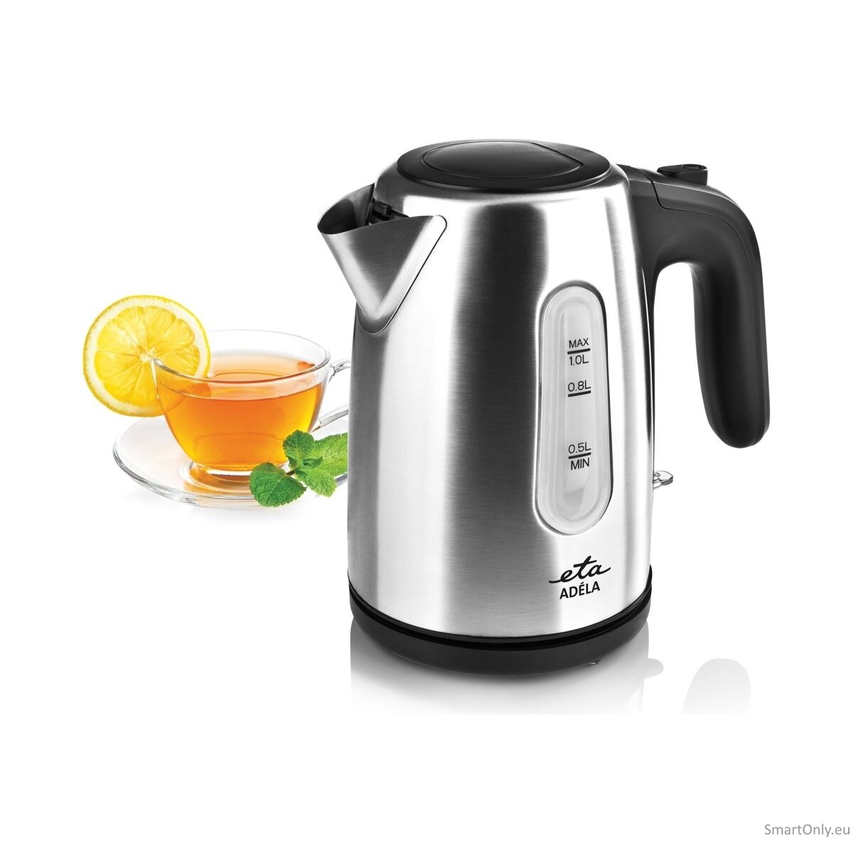 ETA Kettle | ETA160490000 ADÉLA | Electric | 1600 W | 1 L | Stainless Steel | 360° rotational base | Stainless Steel 8 ETA Kettle | ETA160490000 ADÉLA | Electric | 1600 W | 1 L | Stainless Steel | 360° rotational base | Stainless Steel 8