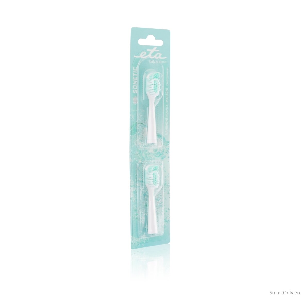 ETA Toothbrush replacement  for ETA0709 Heads, For adults, Number of brush heads included 2, White