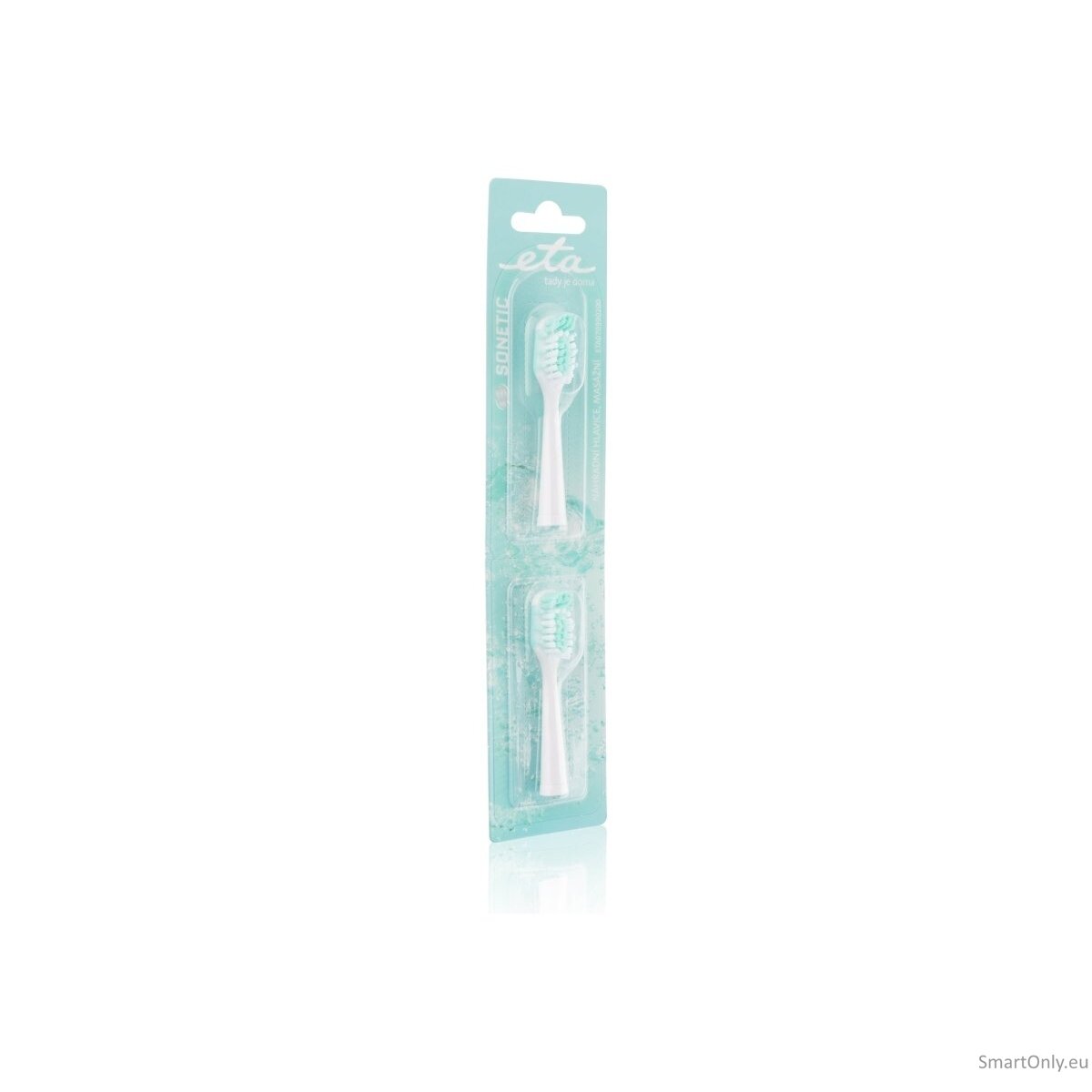 ETA Toothbrush replacement  for ETA0709 Heads, For adults, Number of brush heads included 2, White 2