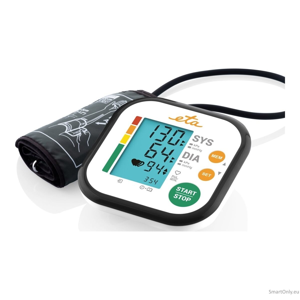 ETA Upper Arm Blood Pressure Monitor ETA229790000 Memory function, Number of users 2 user(s) 5 ETA Upper Arm Blood Pressure Monitor ETA229790000 Memory function, Number of users 2 user(s) 5
