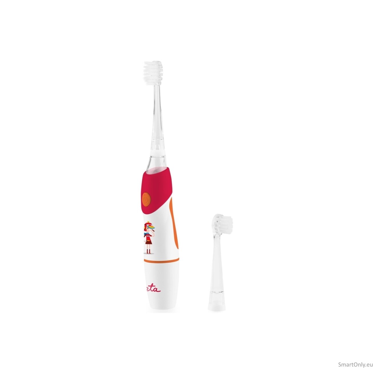 ETA Toothbrush | Sonetic ETA071090030 | Battery operated | For kids | Number of brush heads included 2 | Number of teeth brushing modes 1 | Red/White 3 ETA Toothbrush | Sonetic ETA071090030 | Battery operated | For kids | Number of brush heads included 2 | Number of teeth brushing modes 1 | Red/White 3