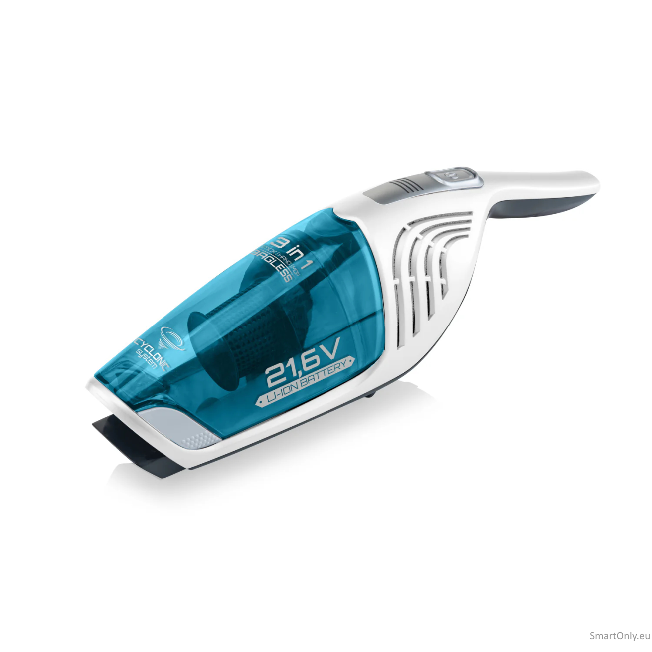 ETA Vacuum Cleaner ETA645390000 Moneto II Aqua Plus Cordless operating Handstick 3in1 Washing function 21.6 V N/A W Operating time (max) 50 min White/Blue 3