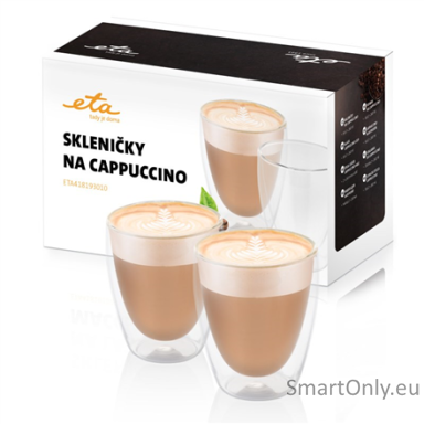 ETA | Cappuccino cups | ETA418193010 | For cappuccino coffee | 2 pc(s) | Double glass | Glass