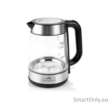 ETA ETA615390000 Standard kettle 2200 W 1.7 L Glass 360° rotational base Stainless steel/Black ETA ETA615390000 Standard kettle 2200 W 1.7 L Glass 360° rotational base Stainless steel/Black