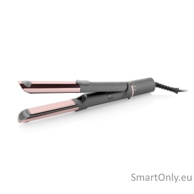 ETA Hair Straightener and Curler | ETA132390000 Fenité Exclusive 2-in-1 | Ceramic heating system | Temperature (min) 140 °C | Temperature (max) 200 °C | Number of heating levels 5 | 1700 W | Grey/Pink ETA Hair Straightener and Curler | ETA132390000 Fenité Exclusive 2-in-1 | Ceramic heating system | Temperature (min) 140 °C | Temperature (max) 200 °C | Number of heating levels 5 | 1700 W | Grey/Pink