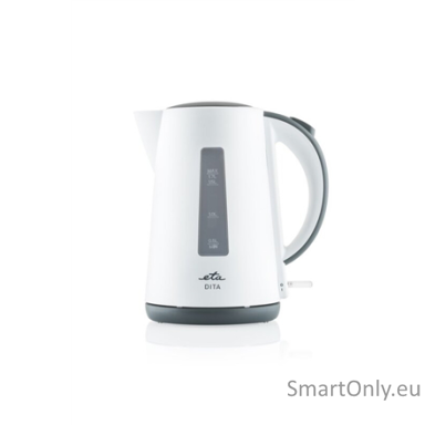 ETA | Kettle | ETA160390000 | Electric | 2200 W | 1.7 L | Plastic | 360° rotational base | White ETA | Kettle | ETA160390000 | Electric | 2200 W | 1.7 L | Plastic | 360° rotational base | White