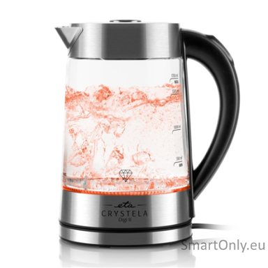 ETA Kettle | ETA515490000 CRYSTELA DIGI II | Electric | 2200 W | 1.7 L | Glass | 360° rotational base | Glass ETA Kettle | ETA515490000 CRYSTELA DIGI II | Electric | 2200 W | 1.7 L | Glass | 360° rotational base | Glass