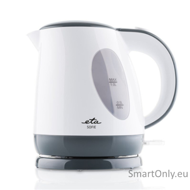 ETA Kettle | ETA560490000 SOFIE | Electric | 2200 W | 1 L | Plastic | 360° rotational base | White ETA Kettle | ETA560490000 SOFIE | Electric | 2200 W | 1 L | Plastic | 360° rotational base | White