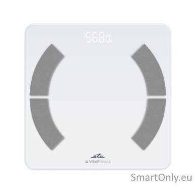 ETA Personal Scale | ETA277990000 Vital Fitness | Maximum weight (capacity) 180 kg | Accuracy 100 g | Body Mass Index (BMI) measuring | White