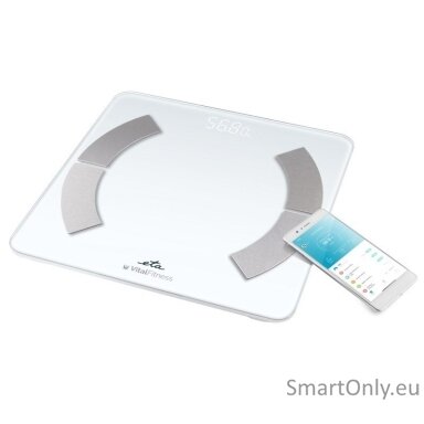 ETA Personal Scale | ETA277990000 Vital Fitness | Maximum weight (capacity) 180 kg | Accuracy 100 g | Body Mass Index (BMI) measuring | White