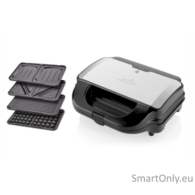 ETA Sandwich maker Sorento ETA315190010 900 W Number of plates 4 Number of pastry 2 Black/Stainless steel ETA Sandwich maker Sorento ETA315190010 900 W Number of plates 4 Number of pastry 2 Black/Stainless steel