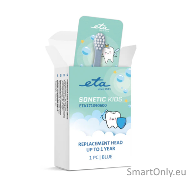ETA Sonetic Kids 171090600 | Heads | For kids | Number of brush heads included 1 | Blue