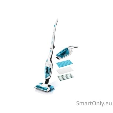 ETA Vacuum Cleaner ETA645390000 Moneto II Aqua Plus Cordless operating Handstick 3in1 Washing function 21.6 V N/A W Operating time (max) 50 min White/Blue ETA Vacuum Cleaner ETA645390000 Moneto II Aqua Plus Cordless operating Handstick 3in1 Washing function 21.6 V N/A W Operating time (max) 50 min White/Blue