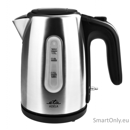 ETA Kettle | ETA160490000 ADÉLA | Electric | 1600 W | 1 L | Stainless Steel | 360° rotational base | Stainless Steel ETA Kettle | ETA160490000 ADÉLA | Electric | 1600 W | 1 L | Stainless Steel | 360° rotational base | Stainless Steel