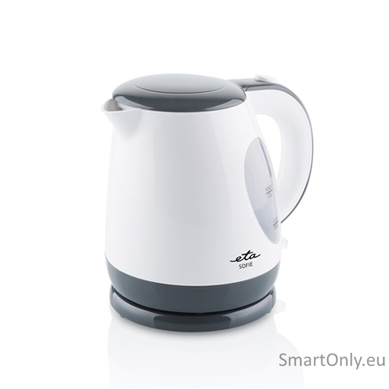 ETA Kettle | ETA560490000 SOFIE | Electric | 2200 W | 1 L | Plastic | 360° rotational base | White 1 ETA Kettle | ETA560490000 SOFIE | Electric | 2200 W | 1 L | Plastic | 360° rotational base | White 1