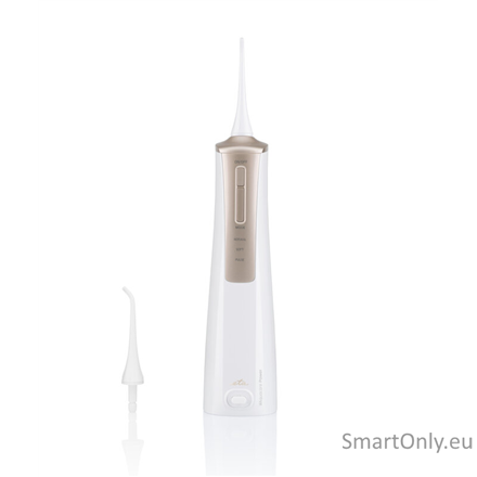 ETA Oral Irrigator Sonetic ETA270890000 Cordless, 200 ml, Number of heads 2, White/Gold