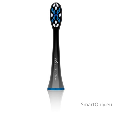 ETA Toothbrush replacement SoftClean ETA070790600 Heads, For adults, Number of brush heads included 2, Black 1 ETA Toothbrush replacement SoftClean ETA070790600 Heads, For adults, Number of brush heads included 2, Black 1