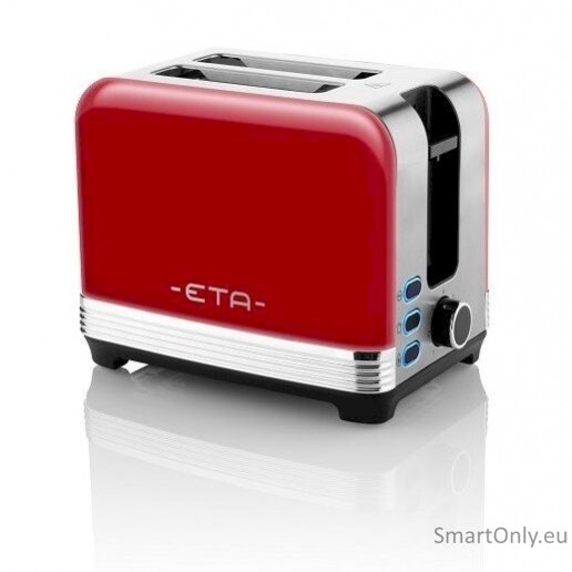ETA Storio Toaster ETA916690030 Power 930 W Housing material Stainless steel Red 5 ETA Storio Toaster ETA916690030 Power 930 W Housing material Stainless steel Red 5