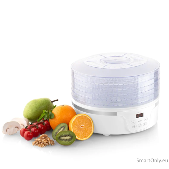 ETA Fruit Dryer | ETA730190000 Secca | Power 380 W | Number of trays 5 | Integrated timer | White 1 ETA Fruit Dryer | ETA730190000 Secca | Power 380 W | Number of trays 5 | Integrated timer | White 1